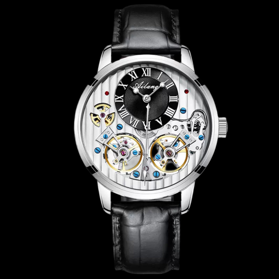 Montre Automatique Mécanique Double Tourbillon – Luxe et Précision Inégalés