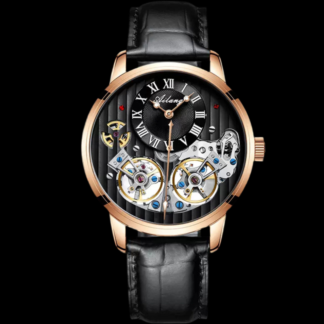 Montre Automatique Mécanique Double Tourbillon – Luxe et Précision Inégalés