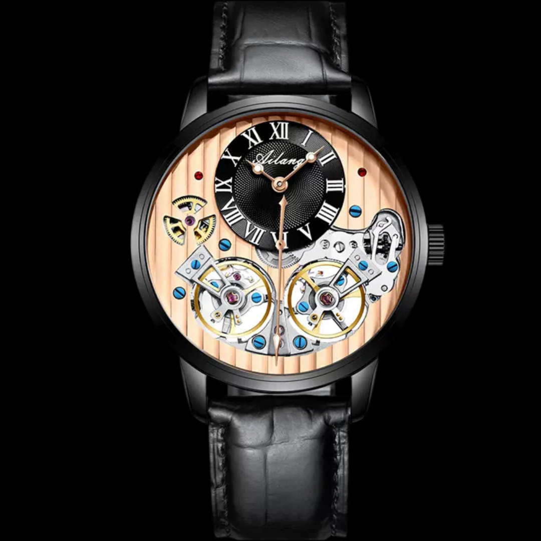 Montre Automatique Mécanique Double Tourbillon – Luxe et Précision Inégalés