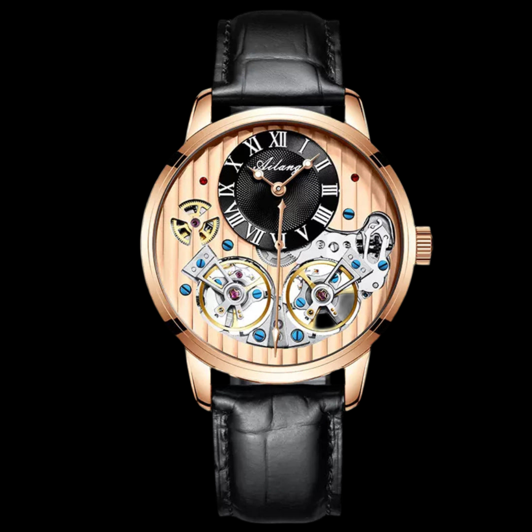 Montre Automatique Mécanique Double Tourbillon – Luxe et Précision Inégalés