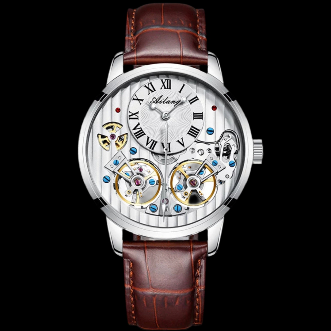 Montre Automatique Mécanique Double Tourbillon – Luxe et Précision Inégalés